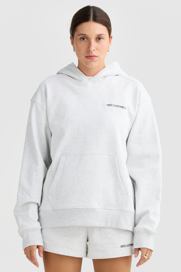 Lena Hoodie White Marle