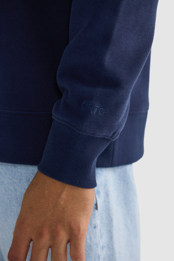 Kellock Ribbed Crew Navy