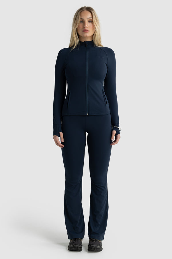 Eva Zip Front Jacket Navy