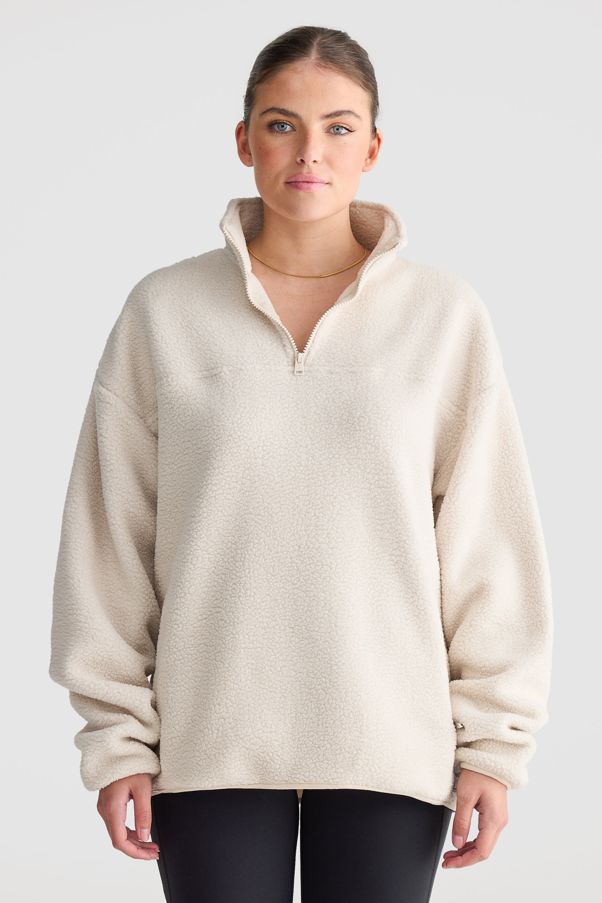 Sherpa half zip sweatshirt online